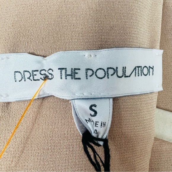 Dress the population Women's Michelle Cap Sleeve Sequin Long Gown size S - Picture 8 of 9